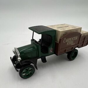 Ertl 1:34 Kenworth Carpenter Steel Co. Die-Cast Truck Bank Green Brown